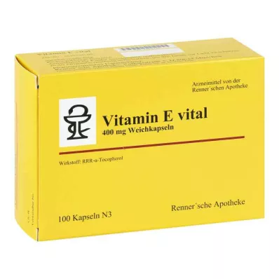 Vitamin E vital 400 mg Rennersche Apotheke Softk.(100 kusů)