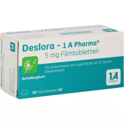 DESLORA-1A Pharma 5 mg potahované tablety, 50 ks
