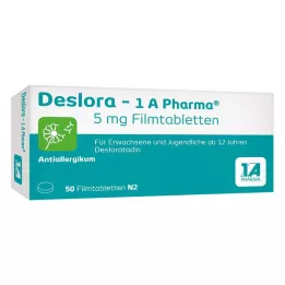 DESLORA-1A Pharma 5 mg potahované tablety, 50 ks
