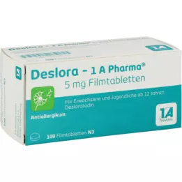 DESLORA-1A Pharma 5 mg Potahované tablety, 100 kapslí