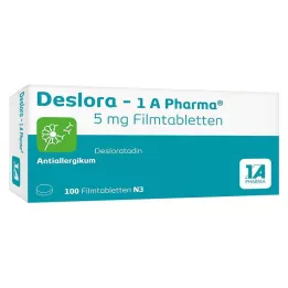 DESLORA-1A Pharma 5 mg Potahované tablety, 100 kapslí