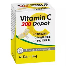 VITAMIN C 300 Depot+Zinek+Histidin+D Kapsle, 60 kapslí