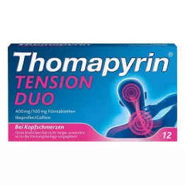 THOMAPYRIN TENSION DUO 400 mg/100 mg potahované tablety, 12 kusů