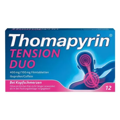 THOMAPYRIN TENSION DUO 400 mg/100 mg potahované tablety, 12 kusů