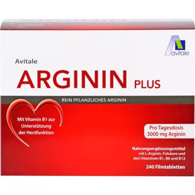 ARGININ PLUS Vitamin B1+B6+B12+kyselina listová potahované tablety, 240 ks