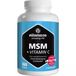 MSM HOCHDOSIERT+Vitamin C Kapsle, 360 ks