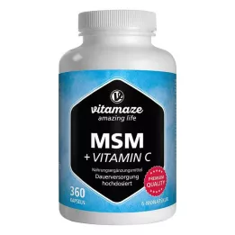 MSM HOCHDOSIERT+Vitamin C Kapsle, 360 ks