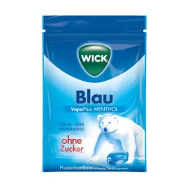 WICK BLAU Mentolové bonbóny bez cukru, 72 g