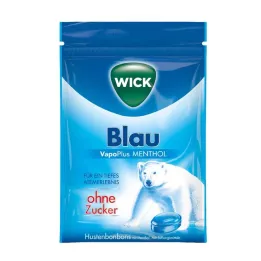 WICK BLAU Mentolové cukrovinky bez sáčku cukru, 72 g