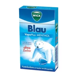 WICK BLAU Mentolové cukroví bez cukru Clickbox, 46 g