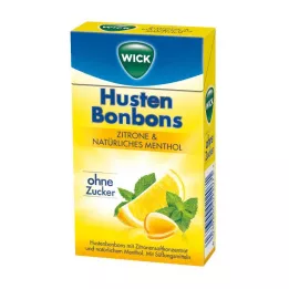 WICK Citron &amp; přírodní mentolové bonbony bez cukru Clickbox, 46 g