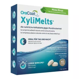 ORACOAT XyliMelts lepicí tablety jemně mátové, 40 ks