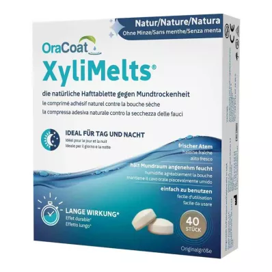 Lepicí tablety OraCoat XyliMelts® přírodní, 40 ks