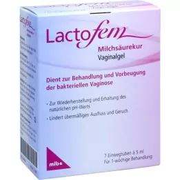 LACTOFEM Léčebný vaginální gel s kyselinou mléčnou, 7X5 ml