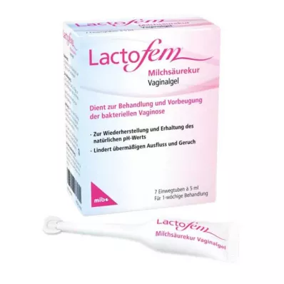 Lactofem ošetřující vaginální gel kyselinou mléčnou, 7x5 ml