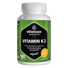 VITAMIN K2 200 μg vysokodávkované veganské tablety, 180 ks