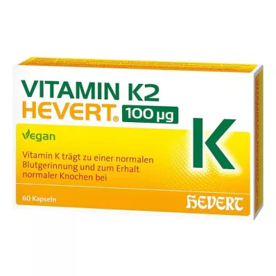 VITAMIN K2 HEVERT 100 μg kapsle, 60 ks