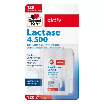 DOPPELHERZ Laktáza 4 500 tablet, 120 ks