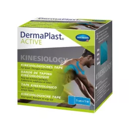 DERMAPLAST Active Kinesiology Tape 5 cmx5 m modrá, 1 ks