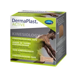 DERMAPLAST Active Kinesiology Tape 5 cmx5 m béžová, 1 ks