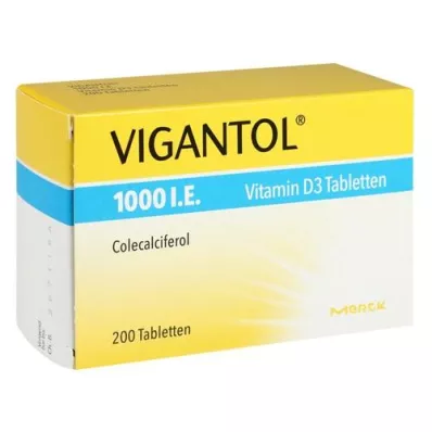 [1 000 i.U. tablet vitamínu D3, 200 ks