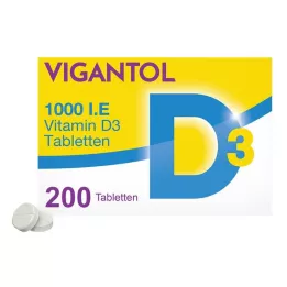 [1 000 i.U. tablet vitamínu D3, 200 ks