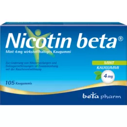 NICOTIN žvýkačky beta Mint 4 mg účinné látky, 105 ks