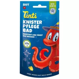Tinti praskající koupelový prostředek na péči v červené barvě, 50 g