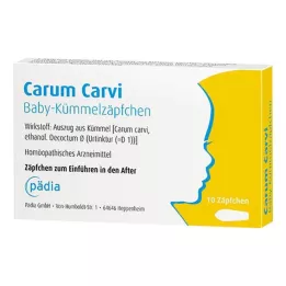 CARUM CARVI Dětské kmínové čípky, 10 ks