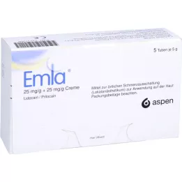EMLA 25 mg/g + 25 mg/g krému + 12 náplastí Tegaderm, 5x5 g