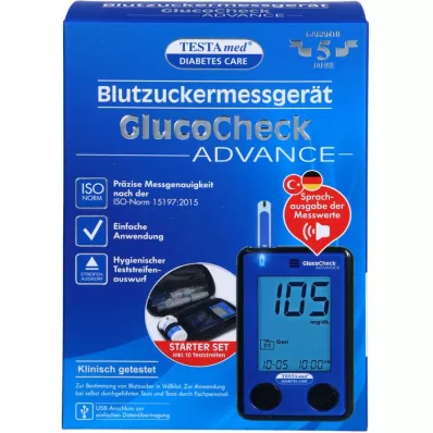 TESTAMED GlucoCheck Advance Star. kit mg/dl mmol/l, 1 ks