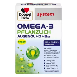 DOPPELHERZ Zeleninové kapsle systému Omega-3, 60 ks