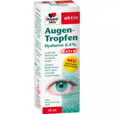 DOPPELHERZ Oční kapky Hyaluron 0,4 % Extra, 10 ml