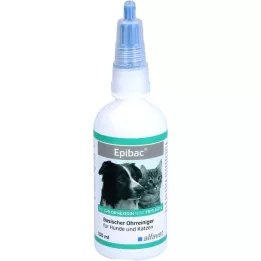 EPIBAC alkalický čistič uší pro psy/kočky, 100 ml