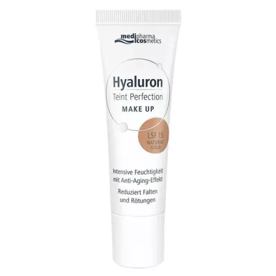 Hyaluronový make-up pro zdokonalení pleti s přírodním zlatem, 30 ml