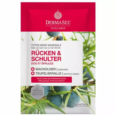 Dermasel Sůl do koupele z Mrtvého moře Back &amp; Rameno, 80 g