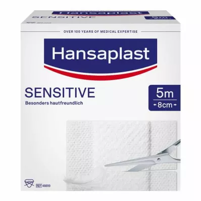 Hansaplast Sensitive omítka 5 m role (8 cm šířka), 1 kus