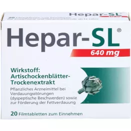 HEPAR-SL 640 mg potahované tablety, 20 kusů