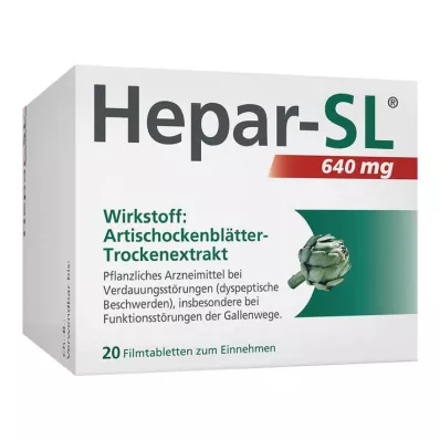 Hepar-SL® 640 mg potahované tablety, 20 ks
