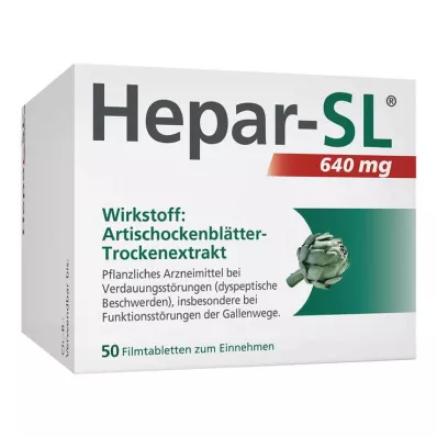 Hepar-SL® 640 mg potahované tablety, 50 ks