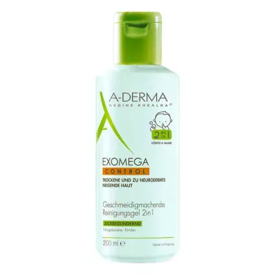 Aderma Exomega Control čisticí gel 2v1 (200 ml)