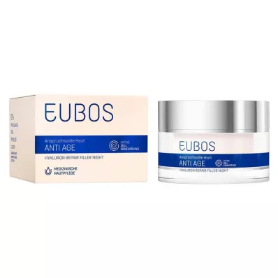 EUBOS ANTI-AGE Hyaluron Repair Filler noční krém, 50 ml