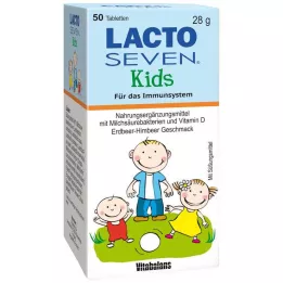 LACTO SEVEN Příchuť Kids Strawberry-Raspberry Tabl., 50 ks