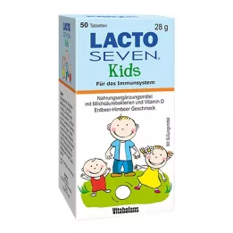 LACTO SEVEN Příchuť Kids Strawberry-Raspberry Tabl., 50 ks