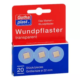GOTHAPLAST Sádra na rány 2,2 cm průhledná, 20 ks