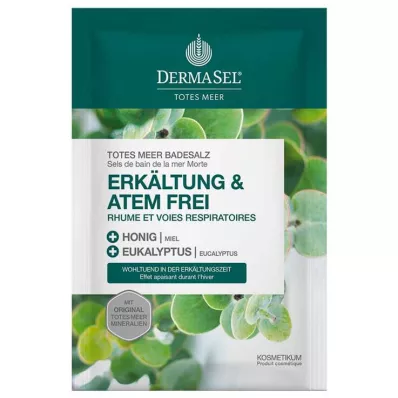 Dermasel Sůl do koupele z Mrtvého moře Studená &amp; Bez dechu, 80 g