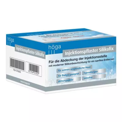 INJEKTIONSPFLASTER Silikofix 2x4 cm Höga, 100 ks INJEKTIONSPFLASTER Silikofix 2x4 cm Höga, 100 ks