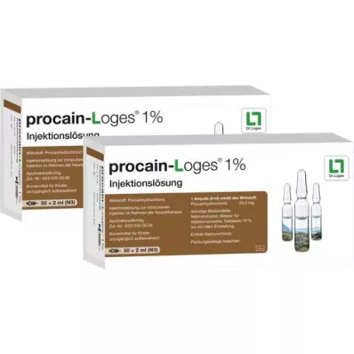 PROCAIN-Loges 1% injekční roztok v ampulích, 100X2 ml