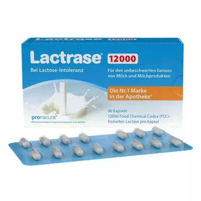 Lactrase 12 000 FCC kapslí, 90 ks