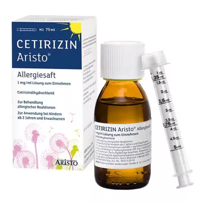 CETIRIZIN Aristo Allergy Juice 1 mg/ml perorální roztok, 75 ml